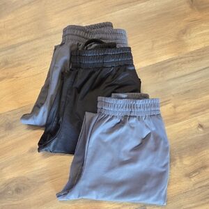 Tek Gear Black and Gray Joggers with Elastic Waistband